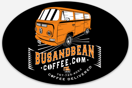 Bus & Bean Coffee Sticker